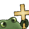 frog cross amen.gif
