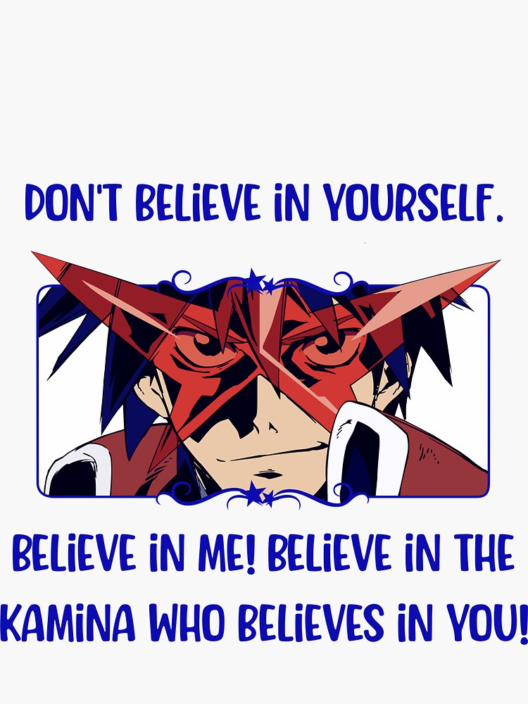 Don't Believe in Yourself! (on White) Sticker for Sale by epinkb |  Redbubble