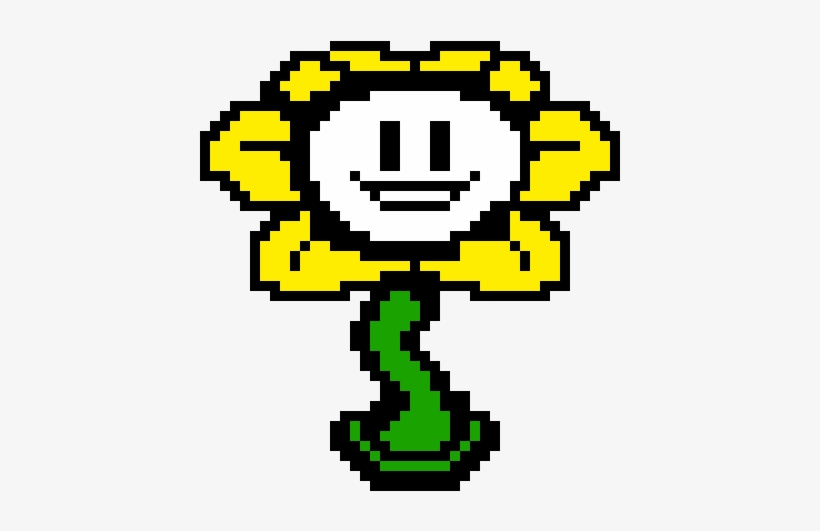 Flowey - Flowey Undertale Pixel Art Transparent PNG - 760x820 - Free  Download on NicePNG