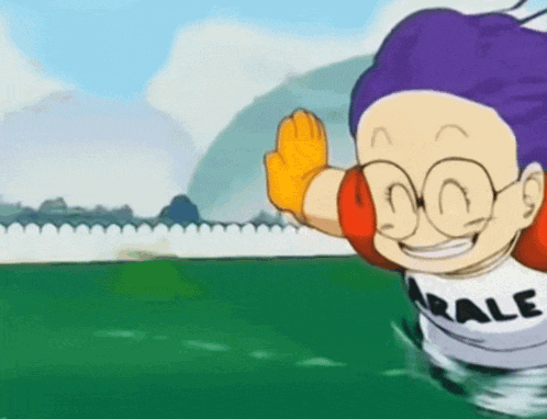 arale-norimaki-runs.gif