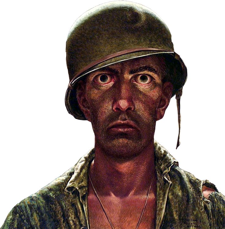 1000 Yard Stare Soldier png | Thousand-Yard Stare